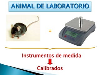 ANIMAL DE LABORATORIO



           =


  Instrumentos de medida

       Calibrados
 
