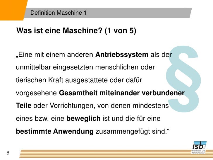 Maschinenrichtlinie