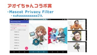 アオイちゃんコラボ賞
• Mascot Privacy Filter
• sukaaaaaaaaaさん
 