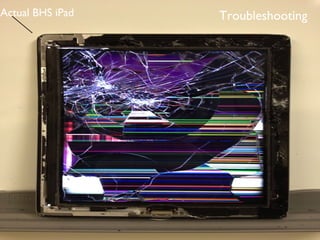 Actual BHS iPad   Troubleshooting
 