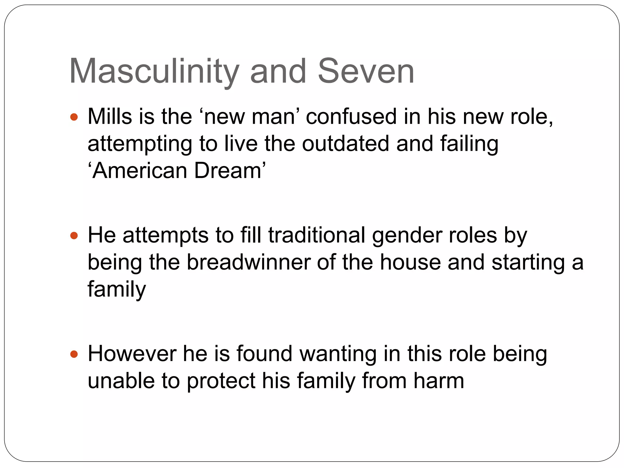 Masculinity in crisis | PPTX
