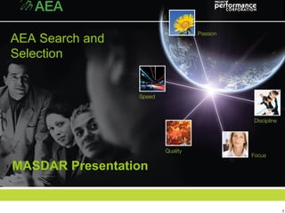 MASDAR Presentation AEA Search and Selection 