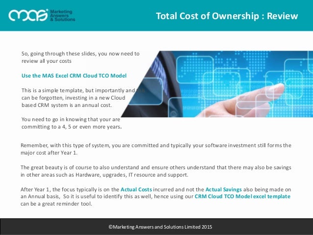total cost of ownership excel template