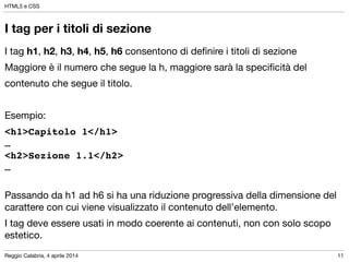 Corso di HTML5 e CSS | PDF