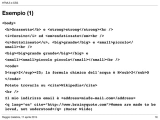 Corso di HTML5 e CSS | PDF