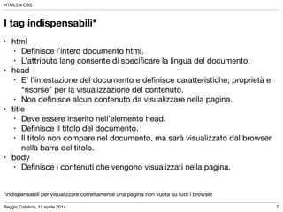 Corso di HTML5 e CSS | PDF