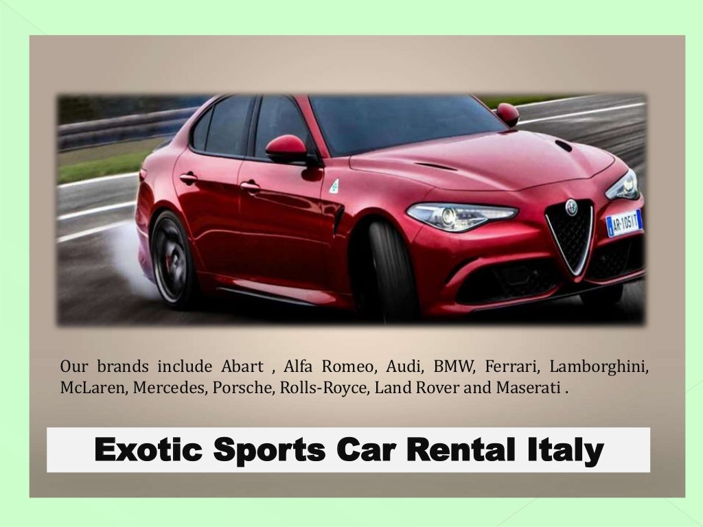 Maserati rental car hire italy