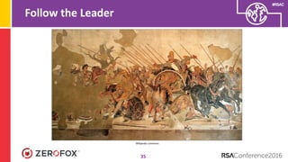 #RSAC
Follow the Leader
35
Wikipedia commons
 