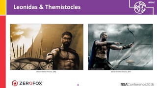 #RSAC
Leonidas & Themistocles
8
Warner Brothers Pictures, 2006 Warner Brothers Pictures, 2014
 