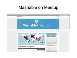 Mashable on Meetup