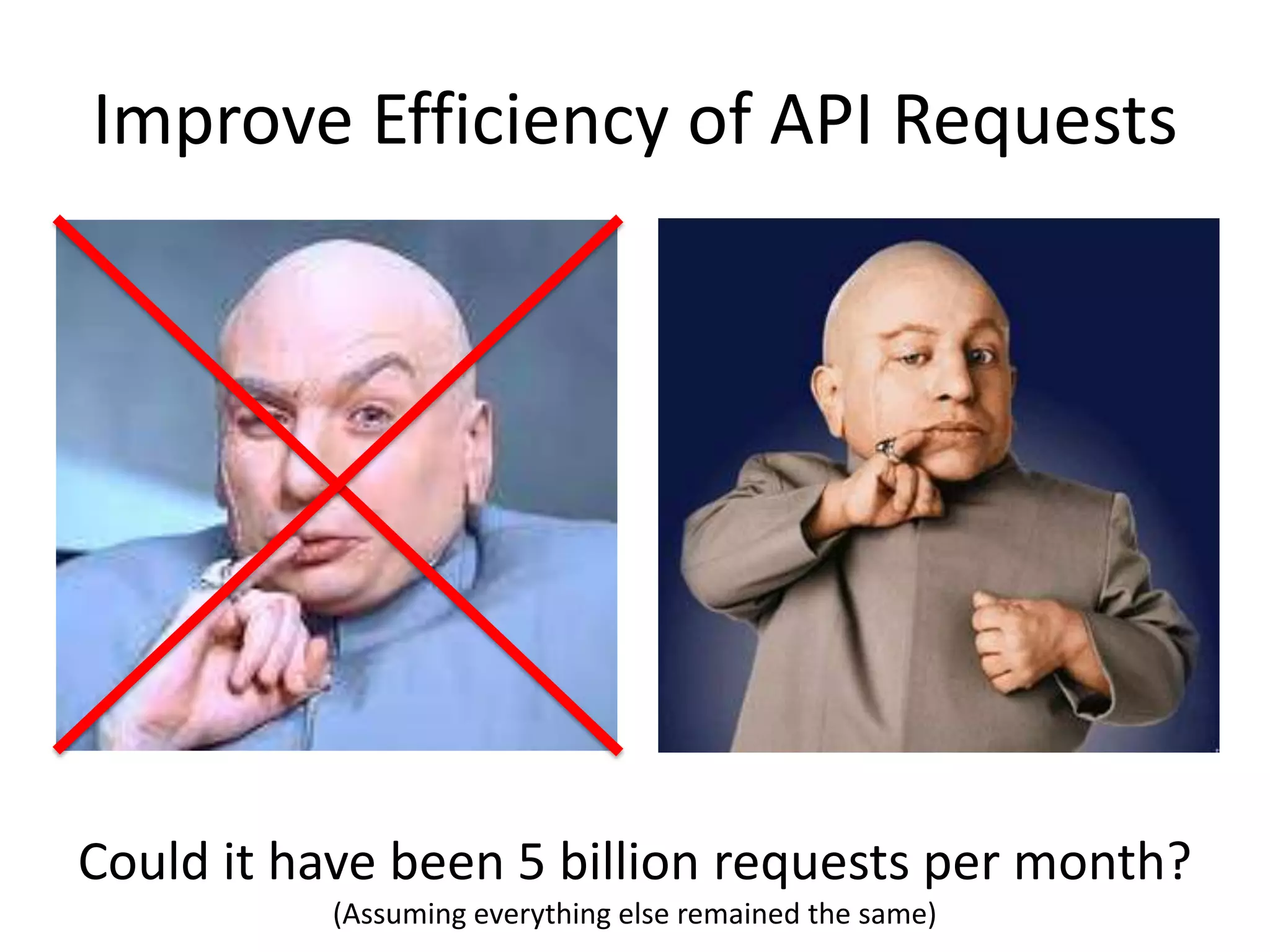 Improve Efficiency of API RequestsCould it have been 5 billion requests per month?(Assuming everything else remained the same)
