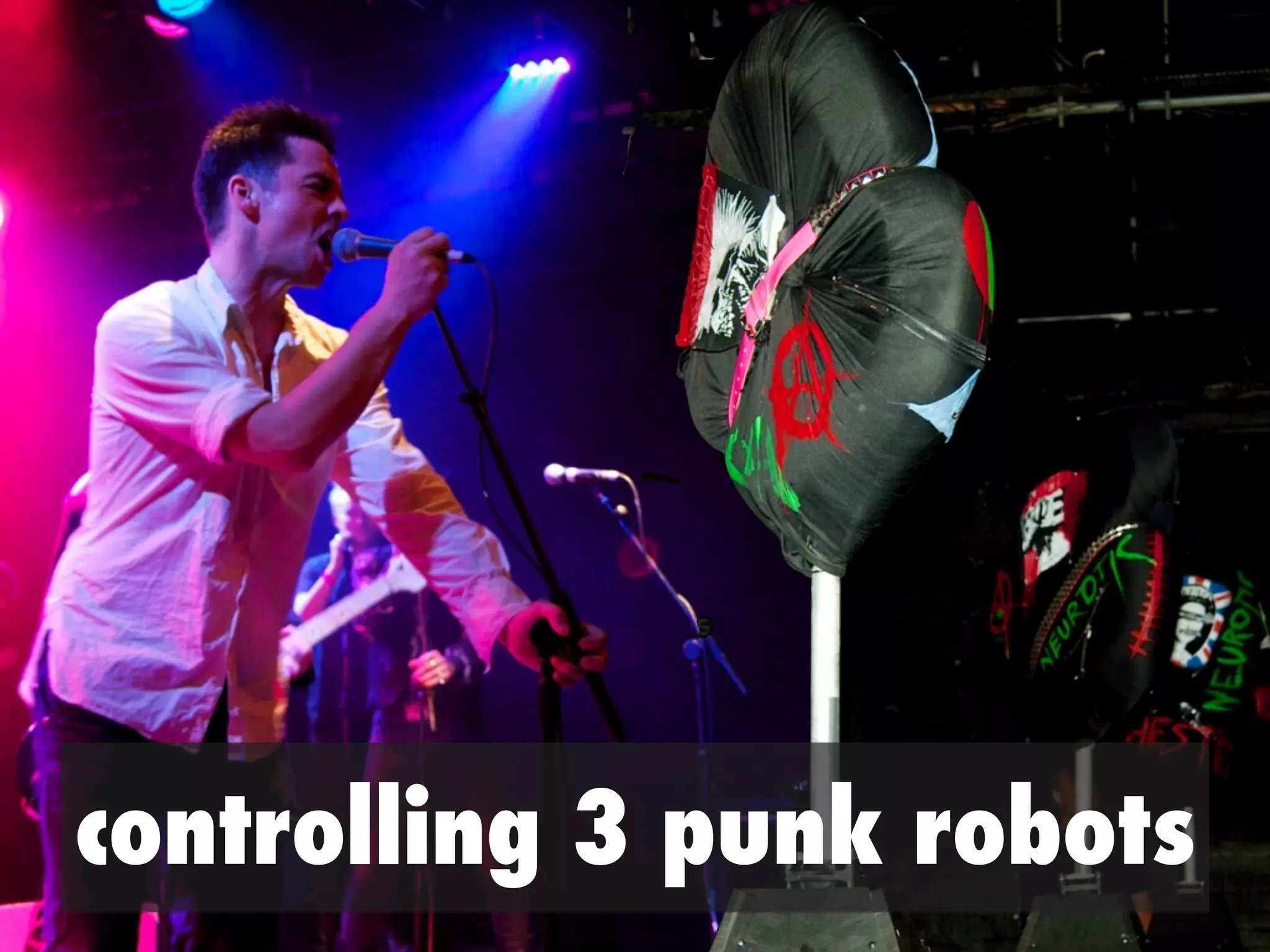 controlling 3 punk robots
 