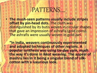 Mashru Pattern Mashru Fabric | PPTX