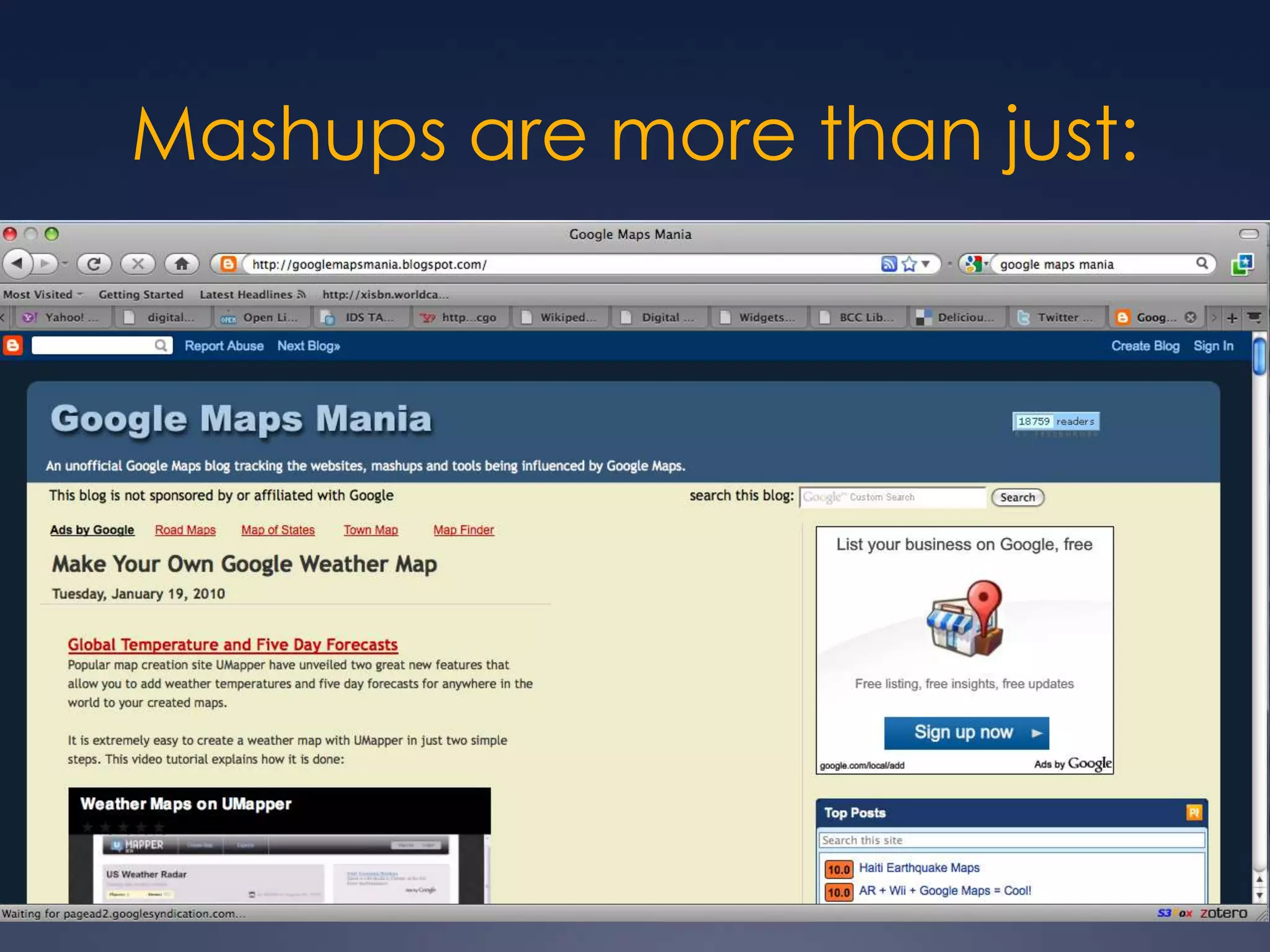 Mashups are more than just: