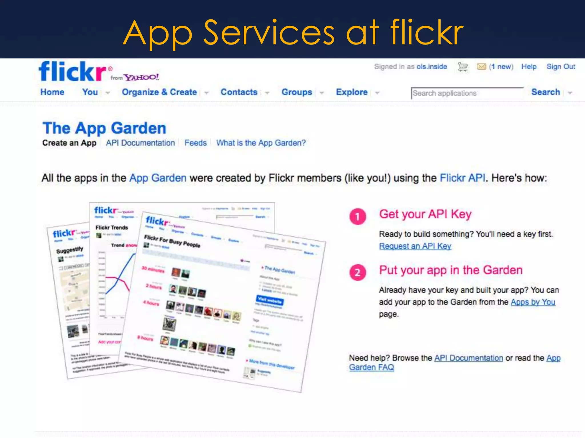 App Services at flickr