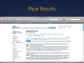 Pipe Results,[object Object]