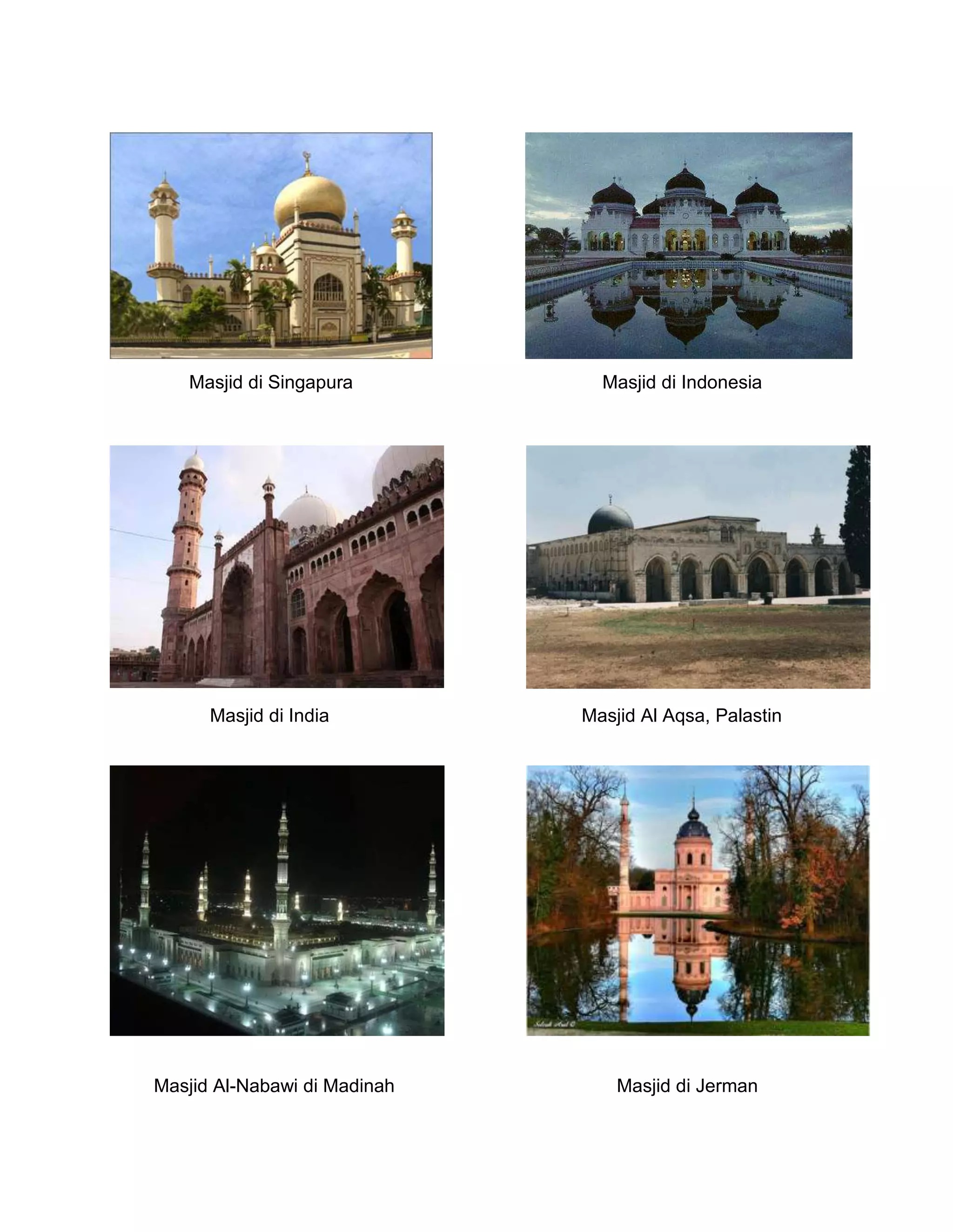 Masjid Masjid Di Dunia Docx