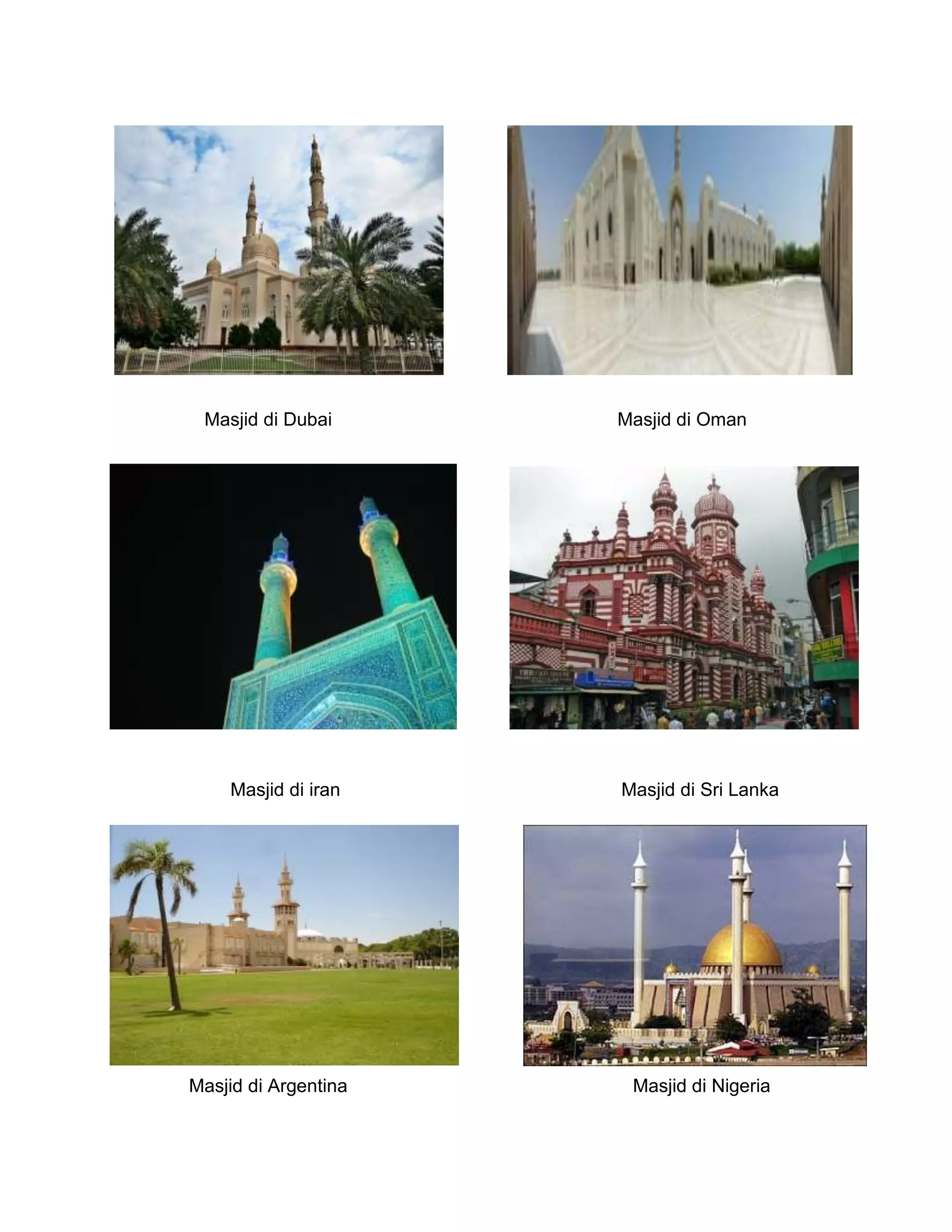 Masjid Masjid Di Dunia Docx