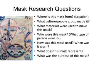 Mask Project Help Mask project | PPTX
