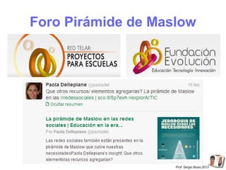 Foro Pirámide de Maslow




                    Prof. Sergio Bosio.2013
 