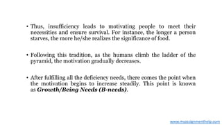Maslow Hierarchy of needs | PPTX