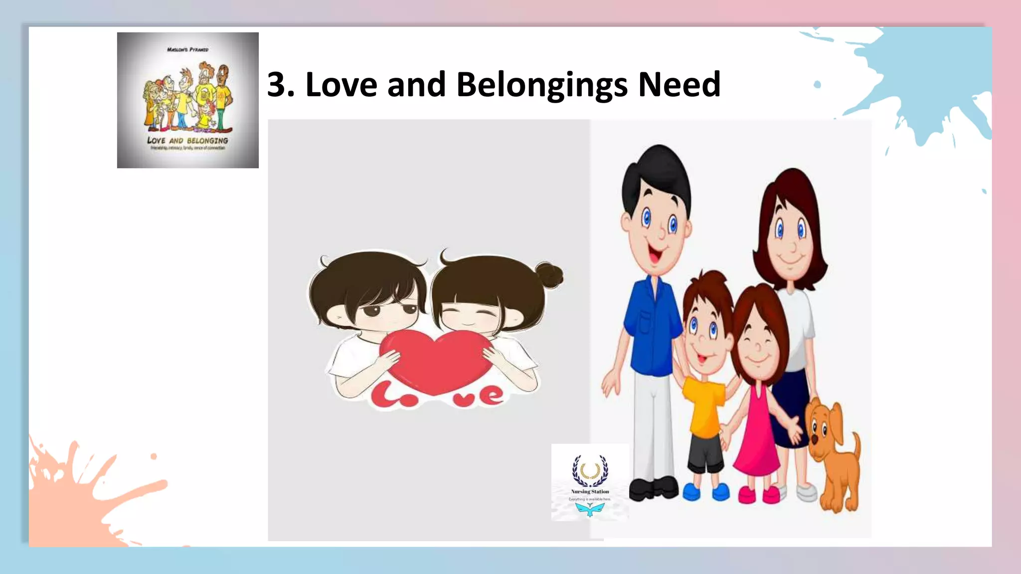 3. Love and Belongings Need