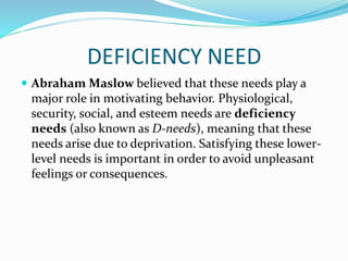 Maslow’s hierarchy of needs | PPTX