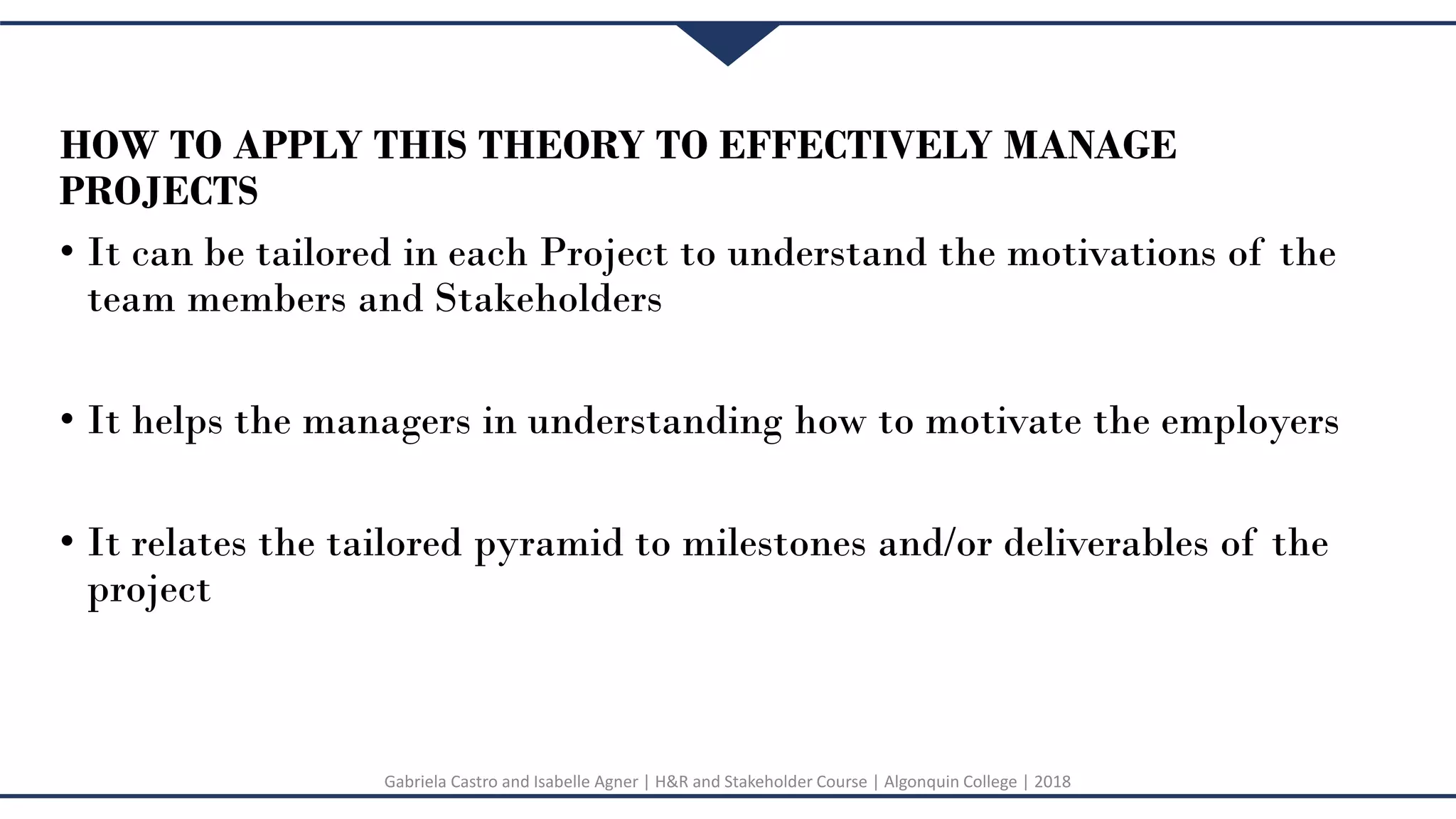 Maslows hierarchy of needs theory gabriela castro and isabelle agner | PPT