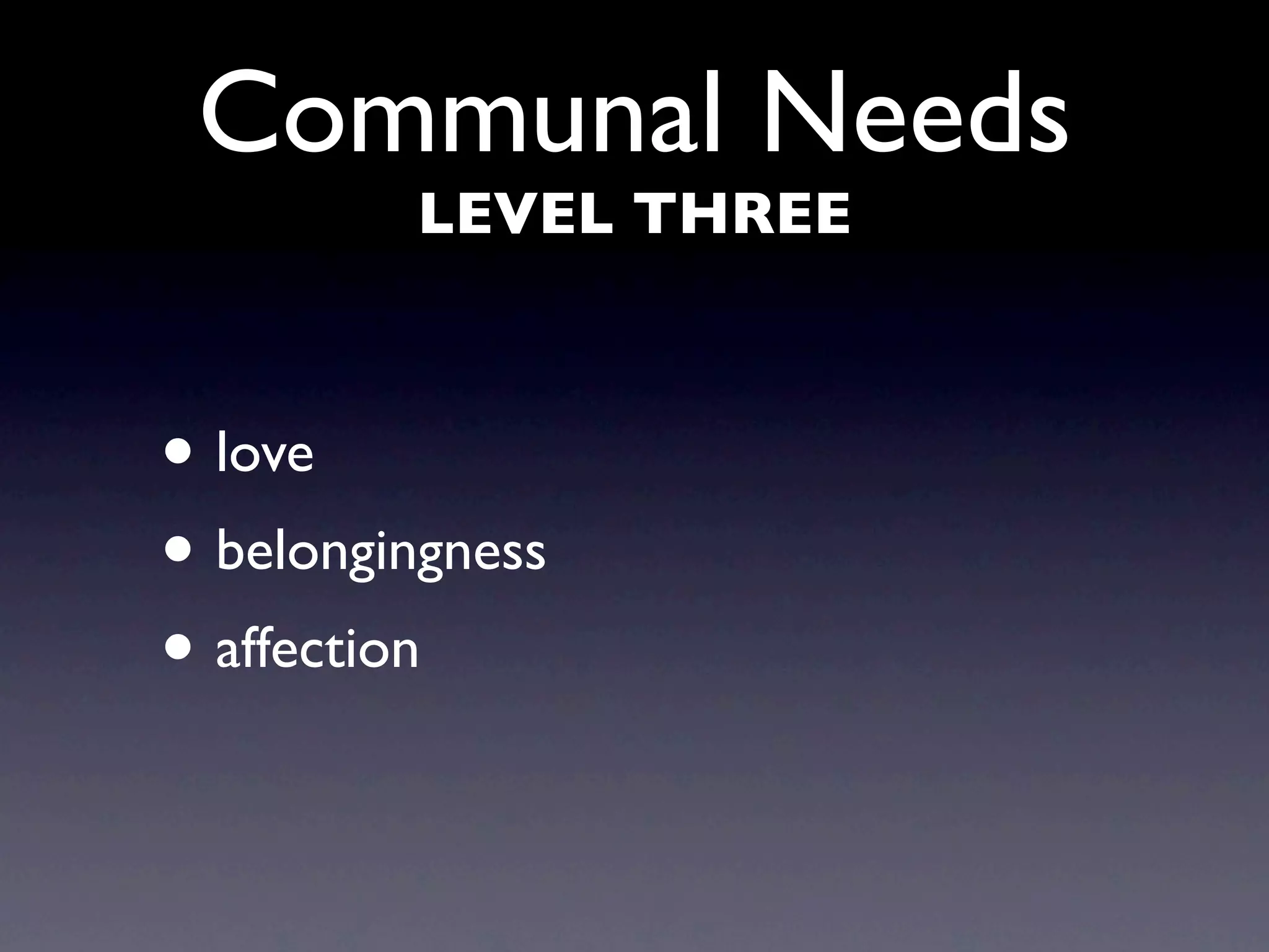 Maslow’s Hierarchy Of Needs Theory