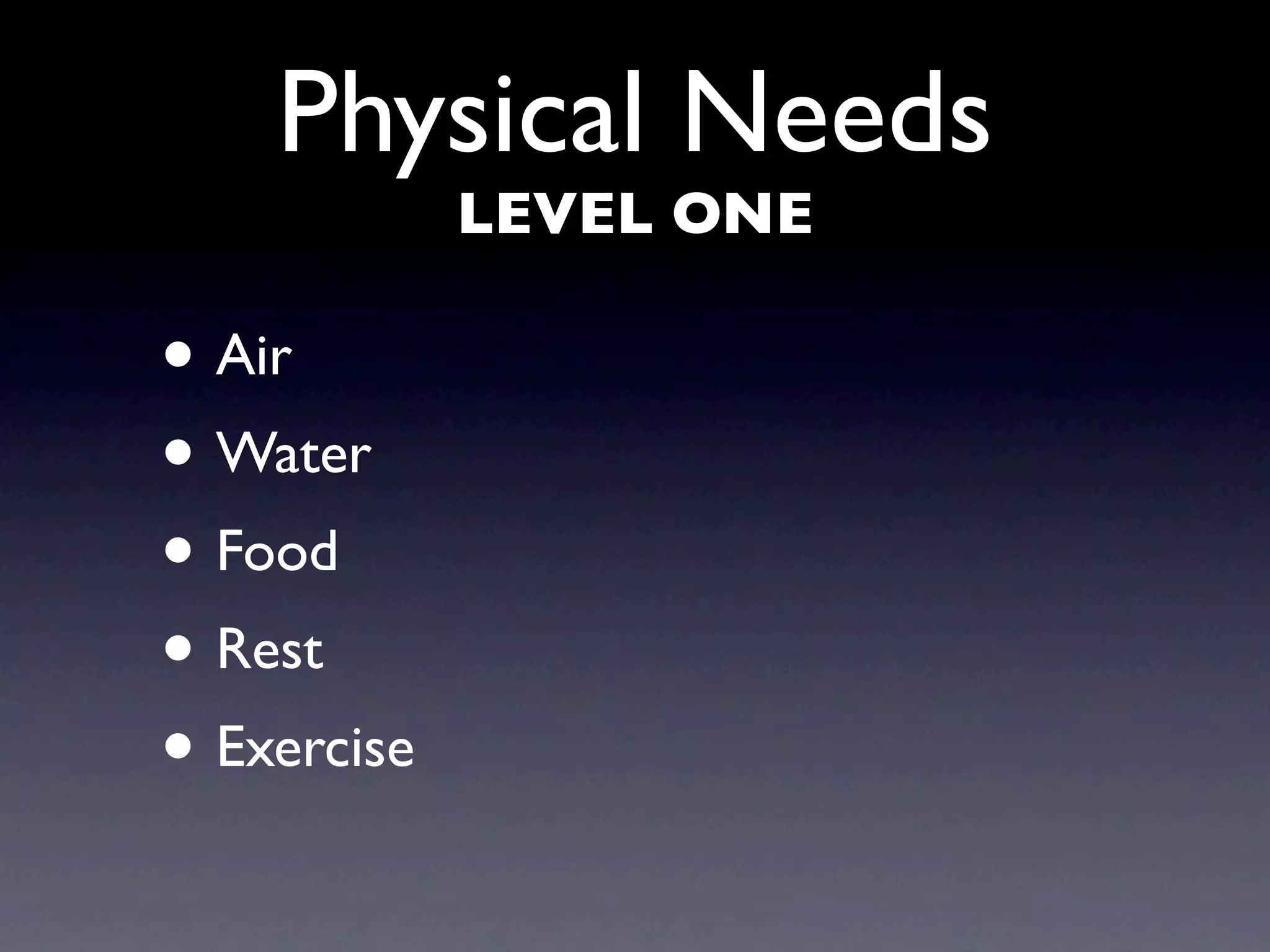 Maslow’s Hierarchy Of Needs Theory