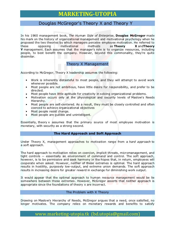 mcgregor theory essay mcgregor theory essay