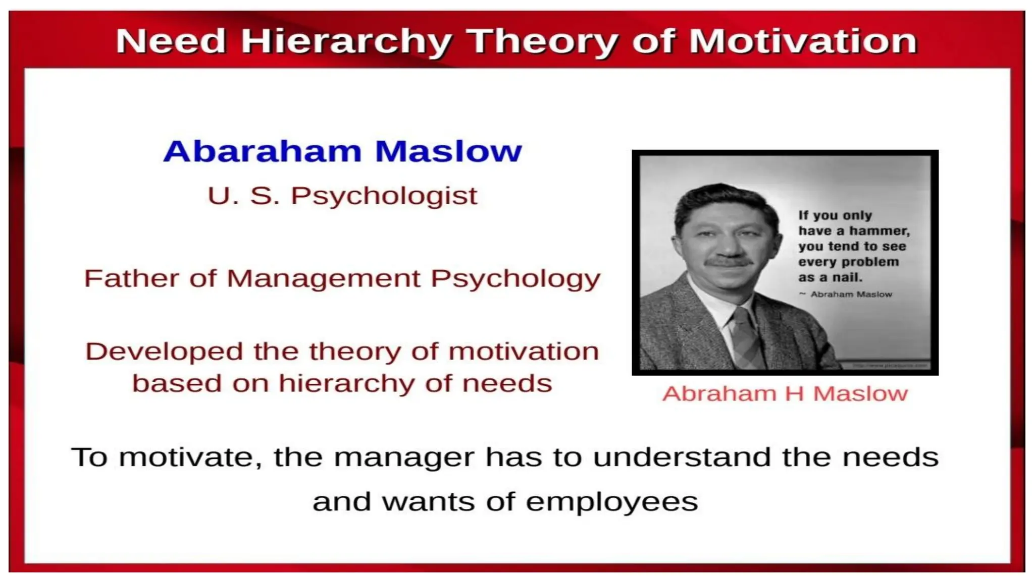 Maslow's need hierarchy theory of motivation.pdf