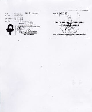 h , P , ',
,'i 7ic2f; NO, E )6011,
l'i A l'( A ;,"-.S1,:U?.lYA-ii
IGL LAHIR . -e-Oili95C
Ttfr pEG ',',-C9-l-9E7
No {Er : 1 /|= .-- - -/tii/ t?1v
IAKARrA.l 1-10-1990
xrP. $oooo429 Honyr berloku stomo mryfiq1ffisdr pogr,yor Negerisipil
.,i.qi
,i! yt.
. Wafflto Reksoso.dl i
 