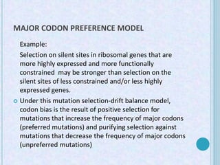 CODON BIAS | PPTX