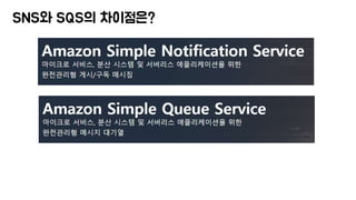 SNS와 SQS의 차이점은?
 