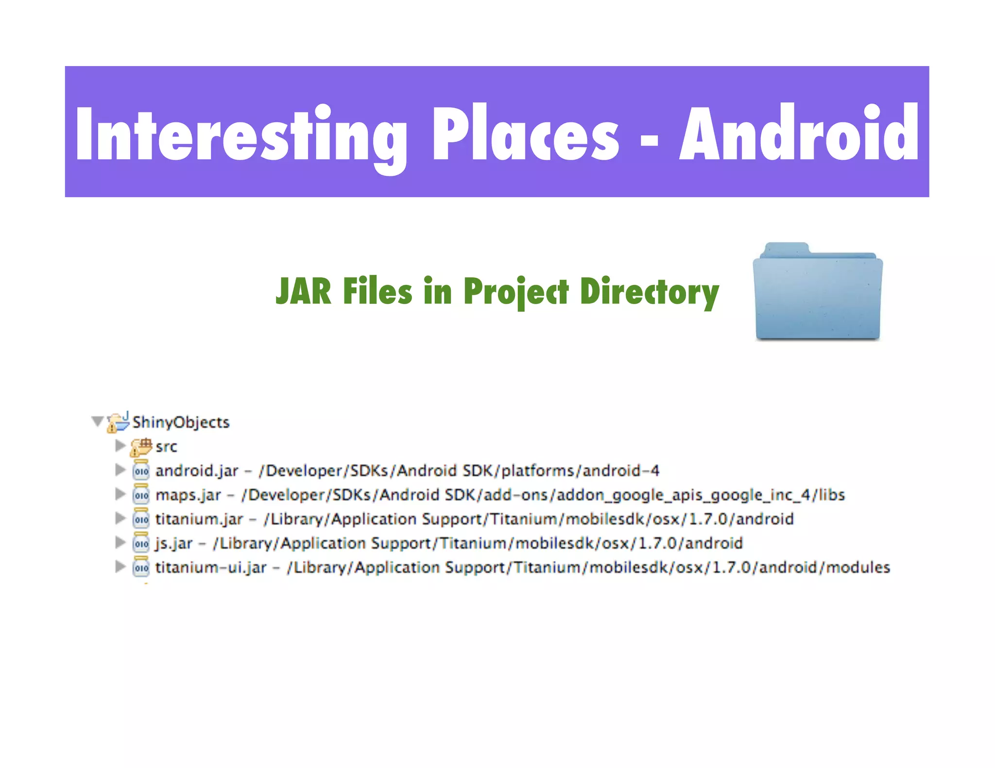 Interesting Places - Android

      JAR Files in Project Directory
 