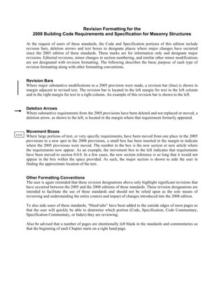 masonary building specifications and design | PDF