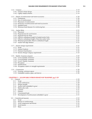 Masonary Building Specifications And Design Pdf