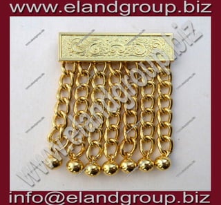 Masonic apron chain tassels gold finish
