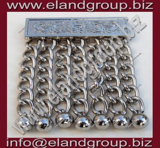 Masonic apron chain tassels silver finish
