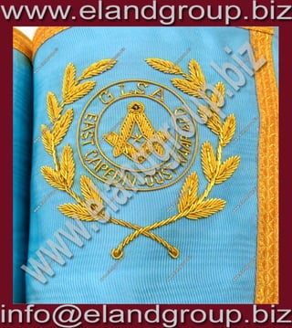 Masonic hand embroidered apron