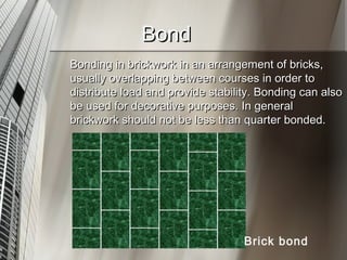 Masonry of Building | PPT