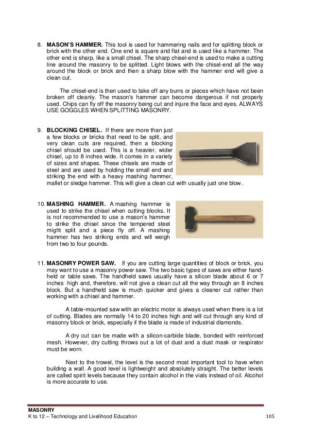 Masonry learning module