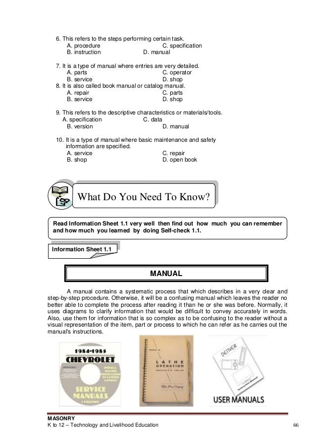 masonry learning module
