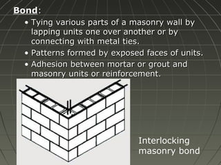 Masonry terminology 1 | PPT