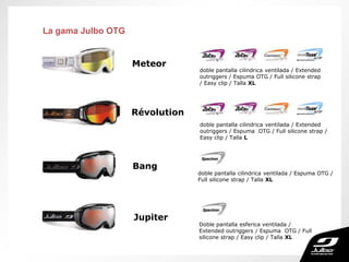 Julbo
Rue Lacuzon
39400 Longchaumois - Francia
Tel: +33 (0)3.84.34.14.14
info@julbo.fr
www.julbo-eyewear.com
Únase a nosotros en nuestras redes sociales.
 