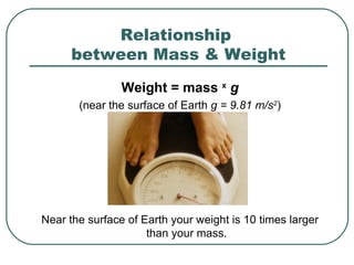 Mass Vs Weight 4 | PPT | Physics | Science
