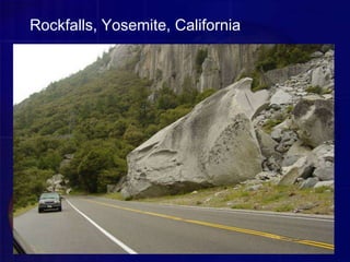 Rockfalls, Yosemite, California
 