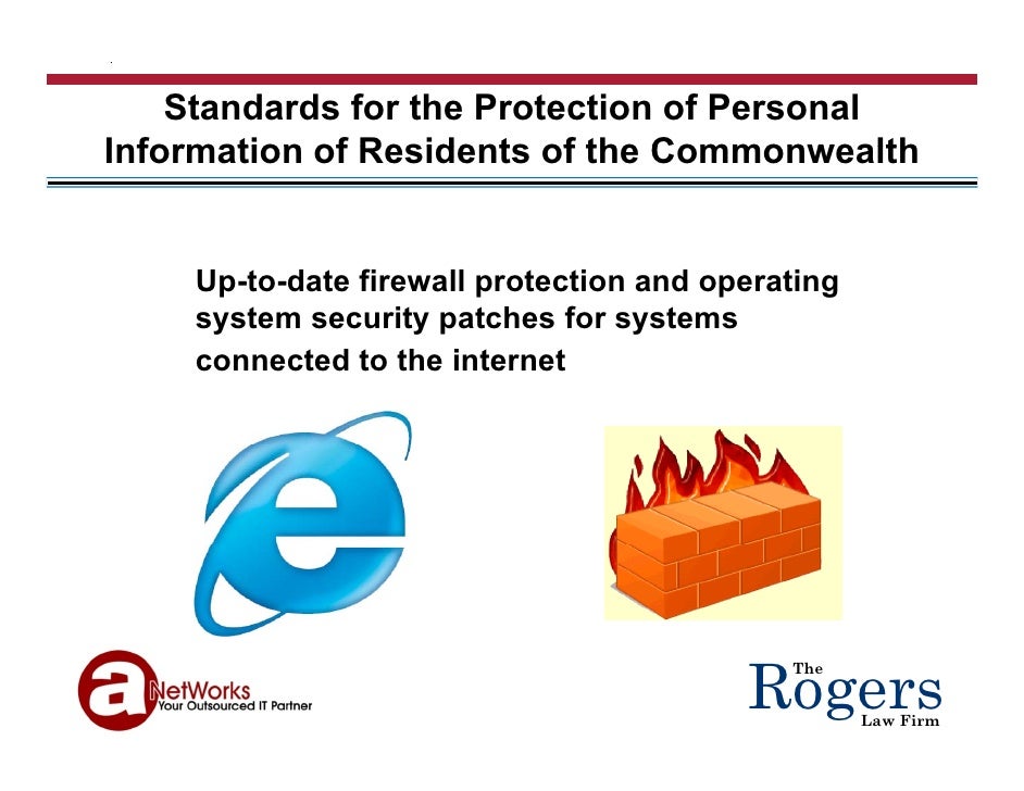 Massachusetts New Data Security Laws Presentation