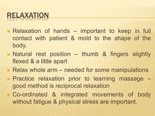 Massage de relaxation - Anatomy Physiotherapy Clinic